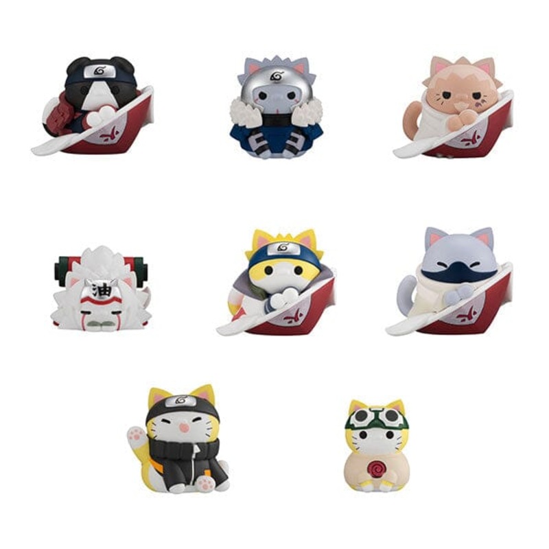 NARUTO Shippuden MEGA CAT PROJECT Figure Nyaruto! Master and Pupil Bond (8Pcs/BOX)