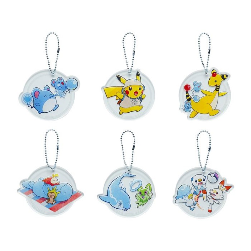 Acrylic Keychain Pokmon Center Tokyo Bay R (6 Pcs/BOX)
