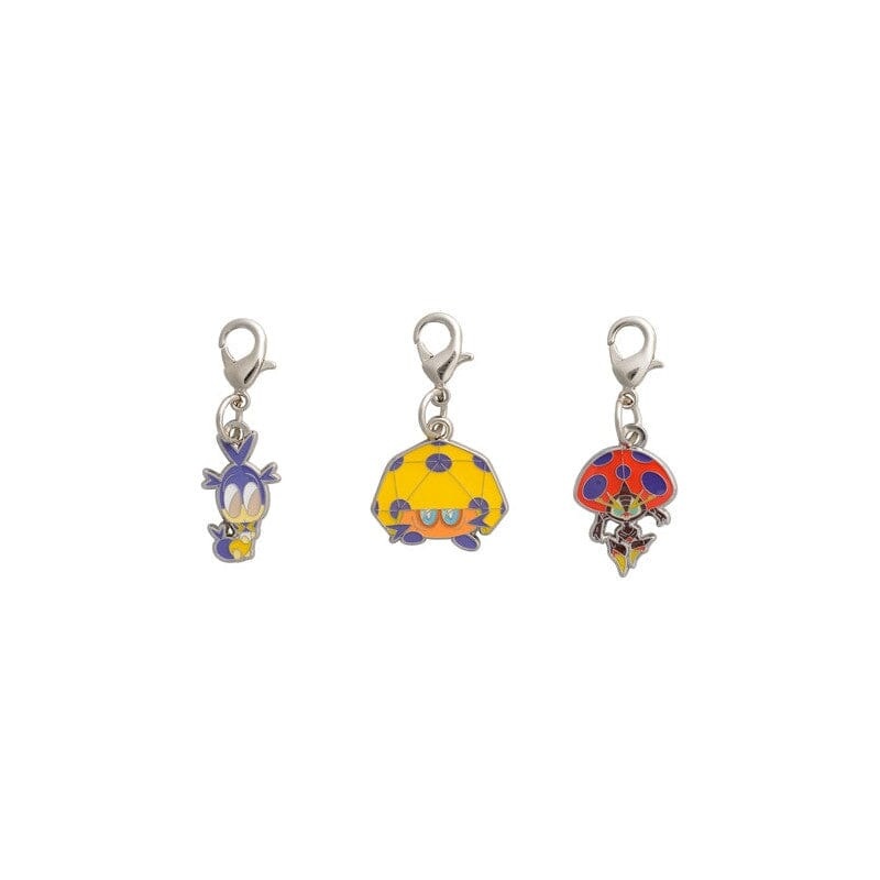 Blipbug, Dottler, Orbeetle - National Pokdex Metal Charm Keychain #824, #825, #826