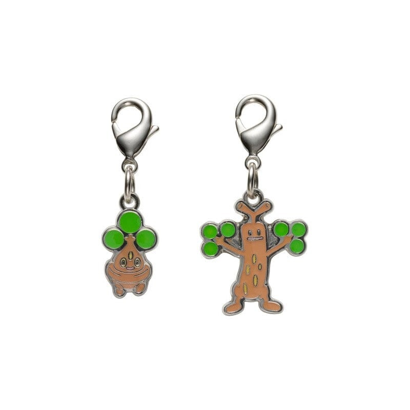 Bonsly, Sudowoodo - National Pokdex Metal Charm Keychain #438, #185