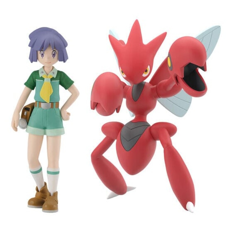 Bugsy & Scizor Pokmon Scale World Figure Johto Region