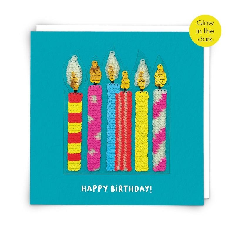 Card - Neon Candles
