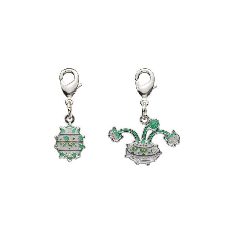 Ferroseed, Ferrothorn - National Pokdex Metal Charm Keychain #597, #598