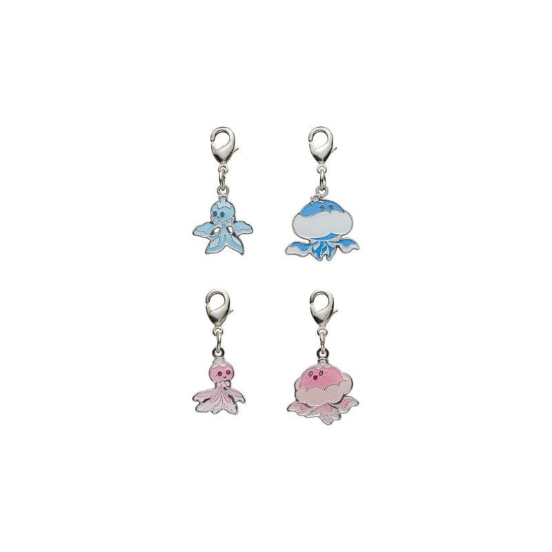 Frillish, Jellicent - National Pokdex Metal Charm Keychain #592, #593