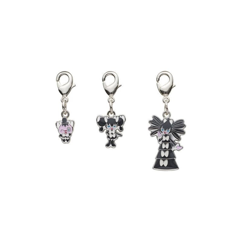 Gothita, Gothorita, Gothitelle - National Pokdex Metal Charm Keychain #574, #575, #576