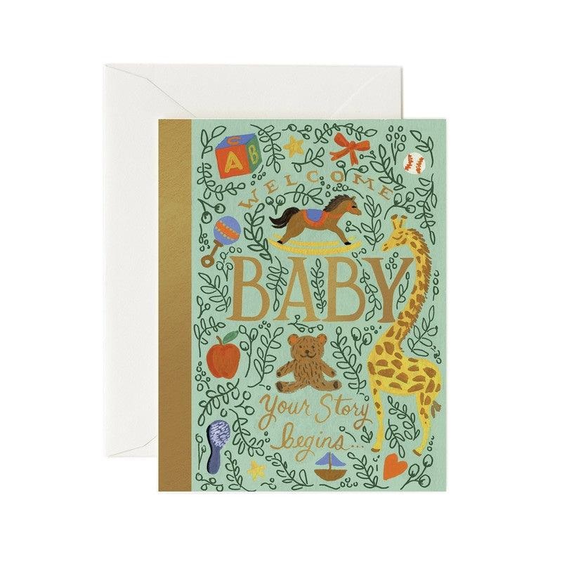Rifle Paper Co - Single Card - Storybook Baby