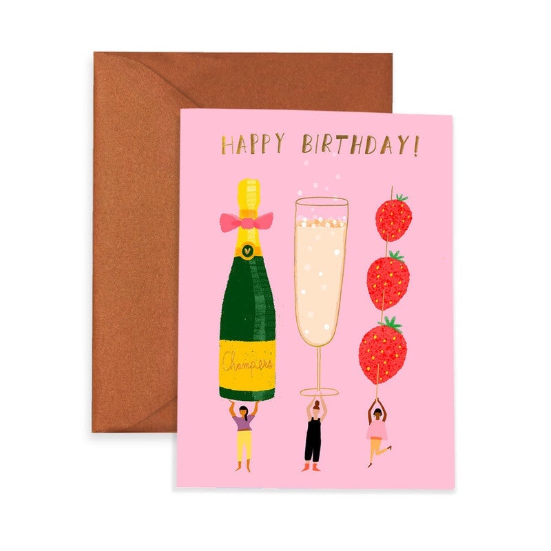 Carolyn Suzuki - Single Card - Champagne Wishes