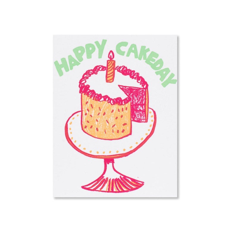 Egg Press - Single Card - Birthday Cakeday