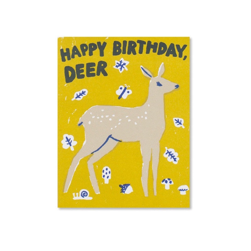 Egg Press - Single Card - Birthday Deer