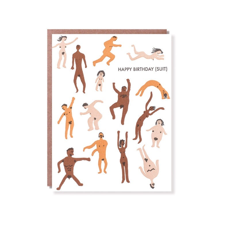 Egg Press - Single Card - Birthday Suit