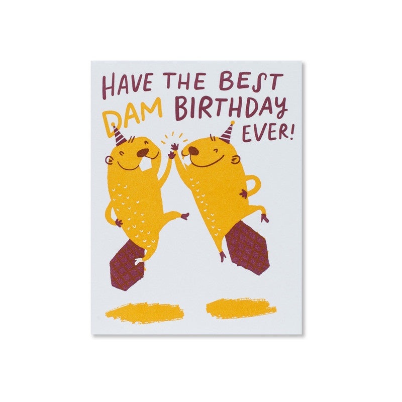 Hello Lucky - Single Card - Best Dam Birthday