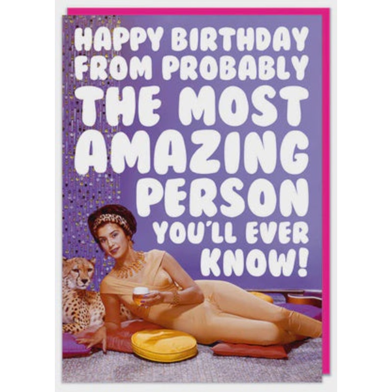 Most Amazing Person Card