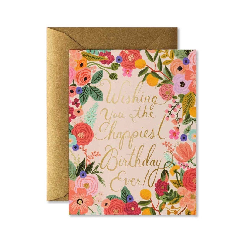 Rifle Paper Co - Single Card - Garden Party Birthday