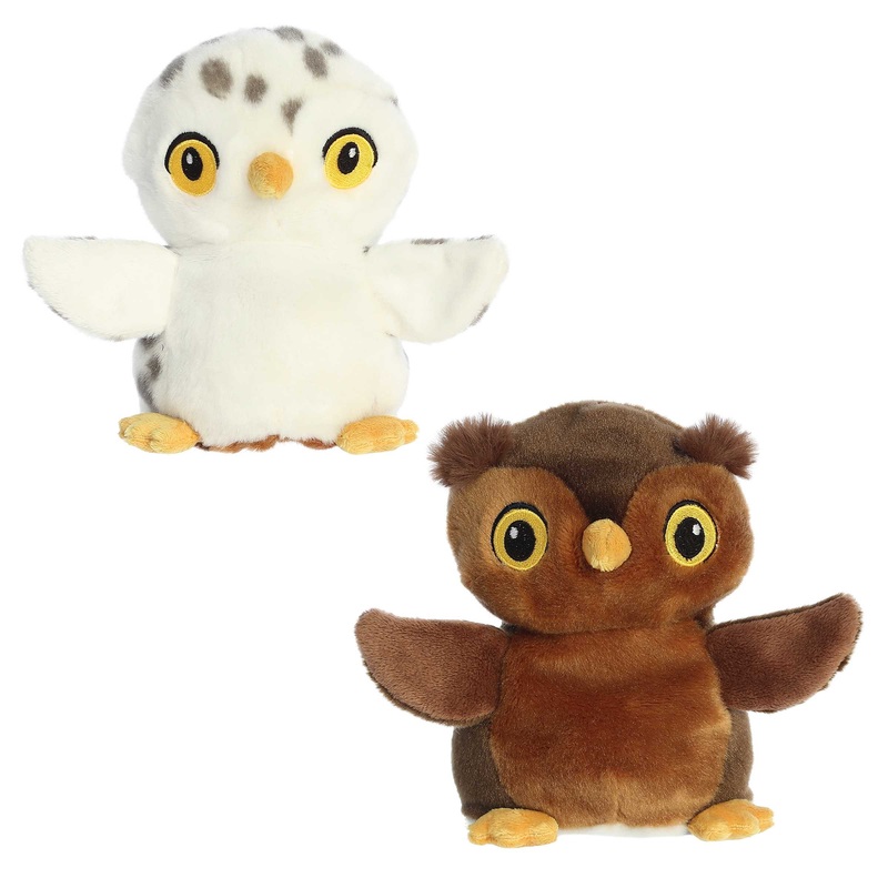 Aurora - Eco Nation - Reversible Eco Pairs - 6.5" Snowy Owl and Barn Owl