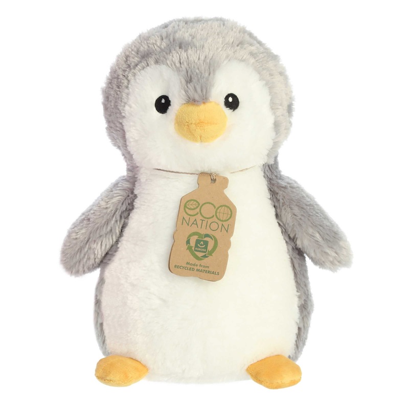 Aurora - Eco Nation - Eco Hugs - 12" Penguin - Gray