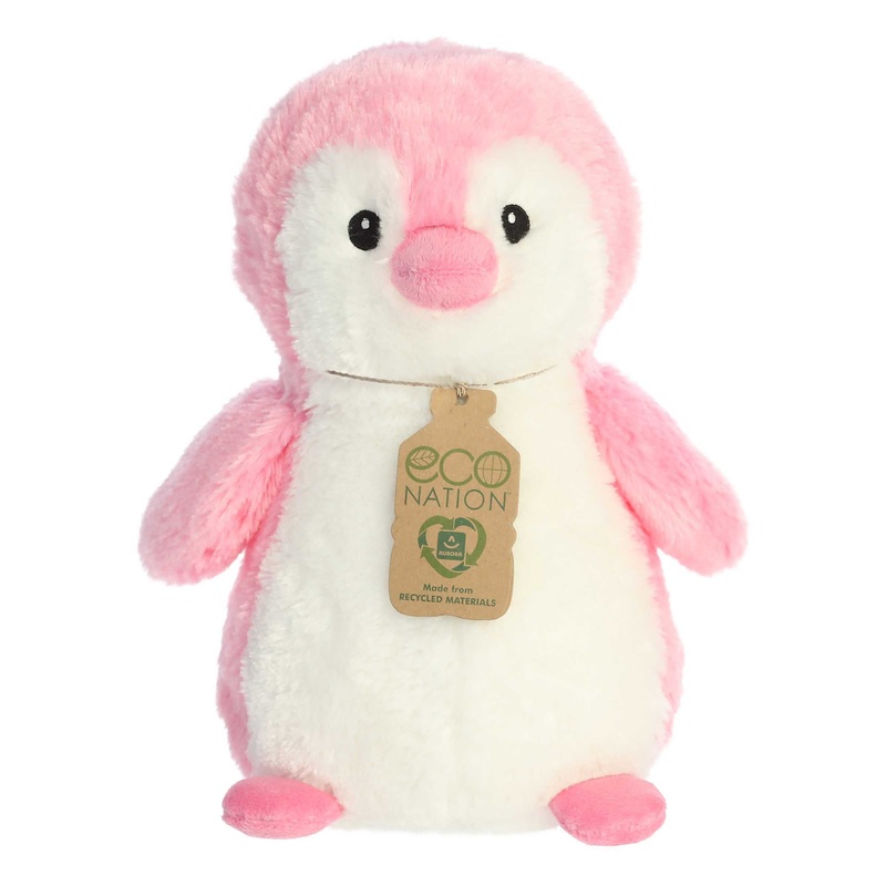 Aurora - Eco Nation - Eco Hugs - 12" Penguin - Pink