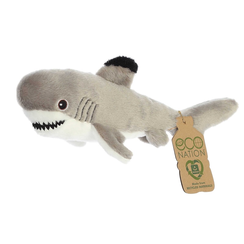 Aurora - Eco Nation - Eco Softies - 8" Black Tipped Shark