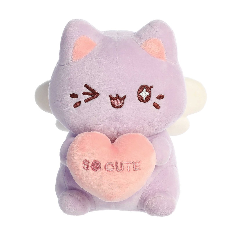 Aurora - Tasty Peach - 7" Candy Heart Meowchi - Lavender