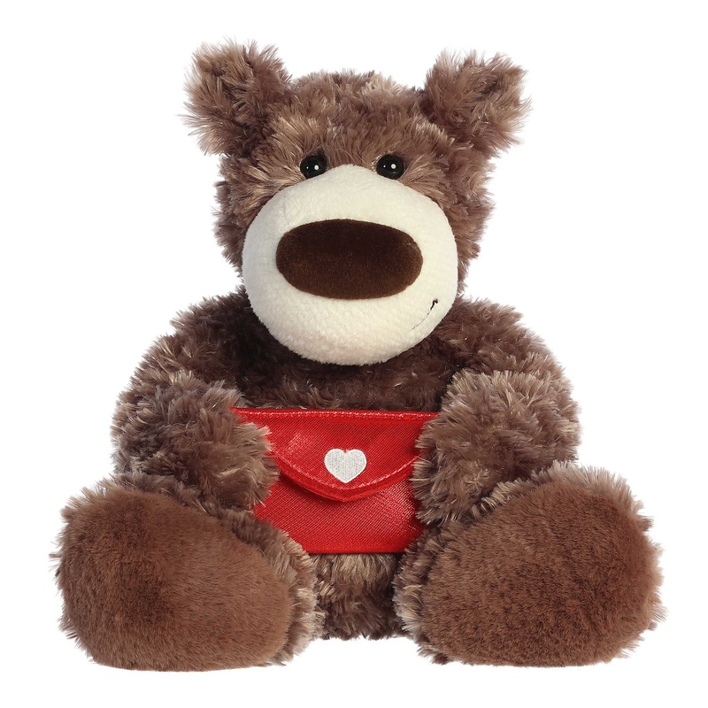 Aurora - Valentine - 12" Honey Bear With Envelope
