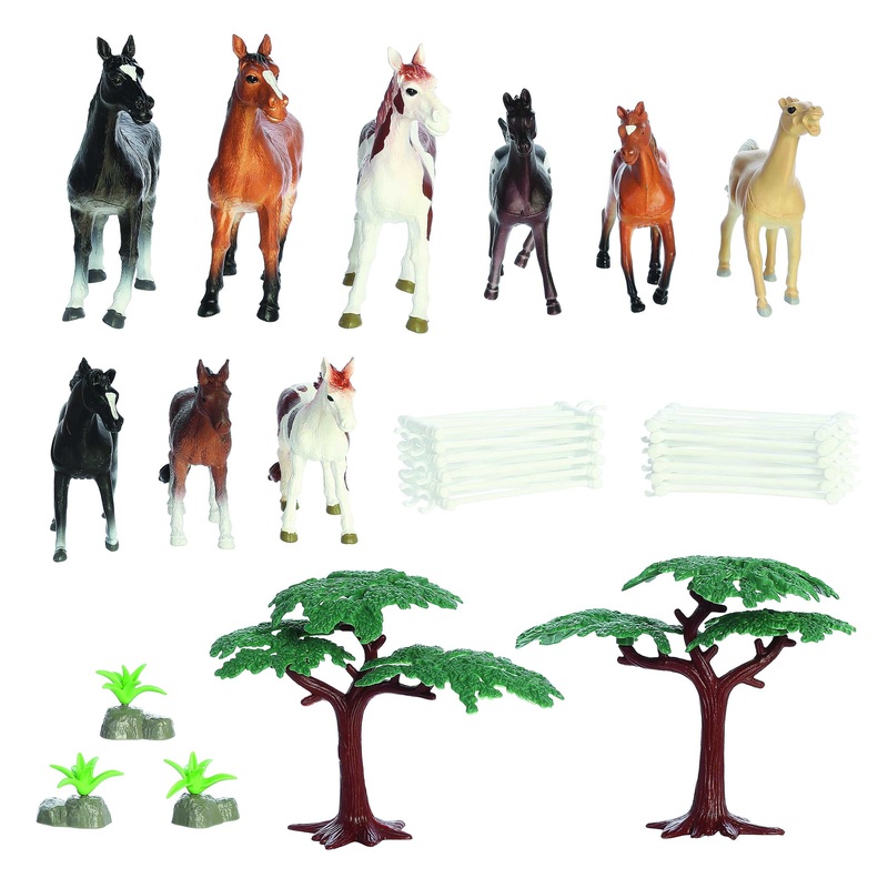 Aurora Toys - Habitat - Horse Play Figure Set