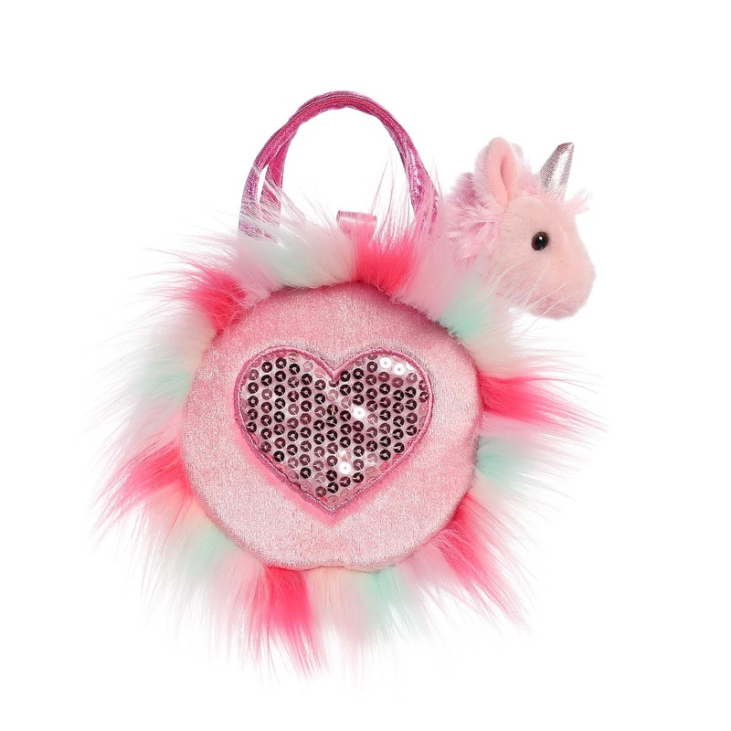 Aurora - Fancy Pals - 5.5" Sparkle Heart Pink Llamacorn