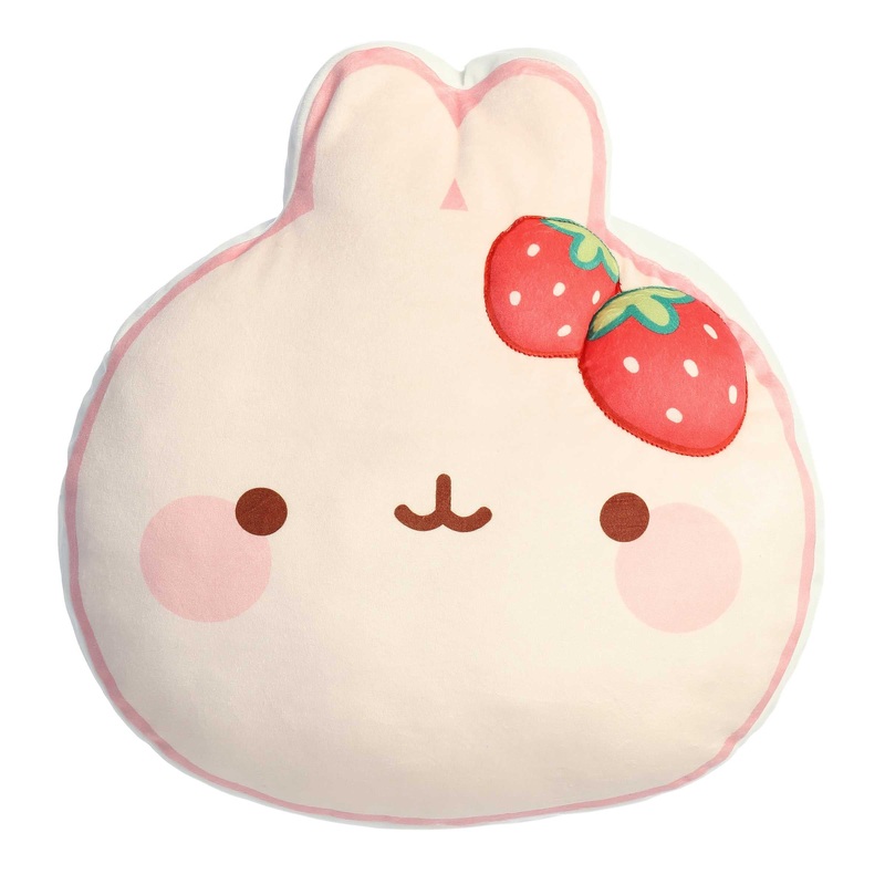 Aurora - Molang - 14" Squishy Strawberry Molang Macaron
