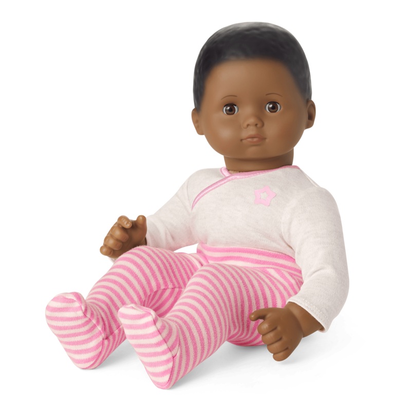 Bitty Baby Doll #1 with black hair in Pretty Pink