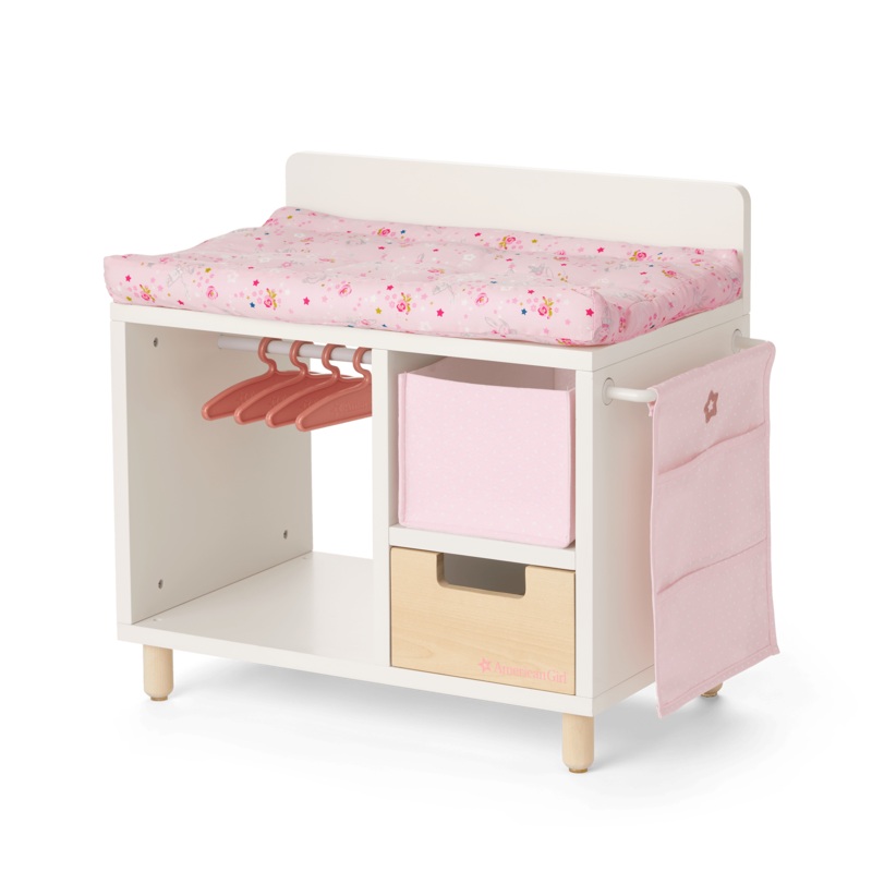 Dots & Blooms Changing Table with Storage
