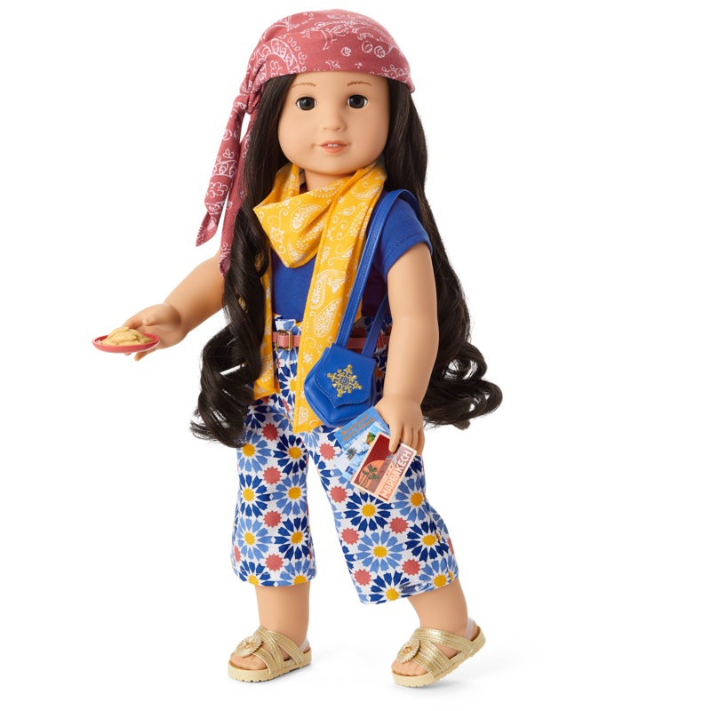 World Traveler in Morocco & Moroccan Souvenir Set for 18-inch Dolls