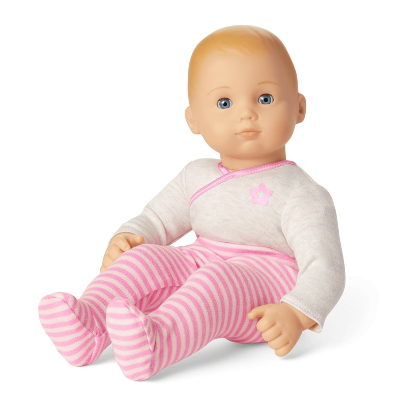 Bitty Baby Doll #3 with blonde hair in Pretty Pink