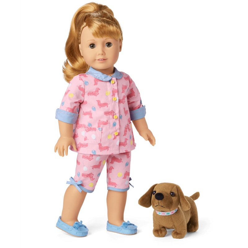 Maryellens Dachshund Pajamas & Dog (Historical Characters)