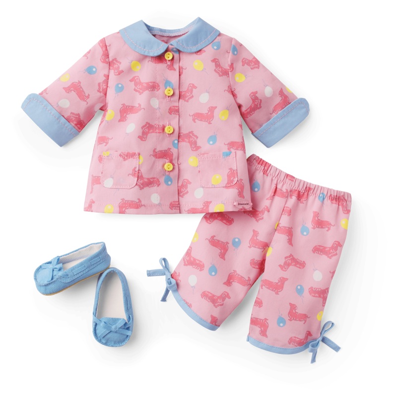 Maryellens Dachshund Pajamas for 18-inch Dolls (Historical Characters)