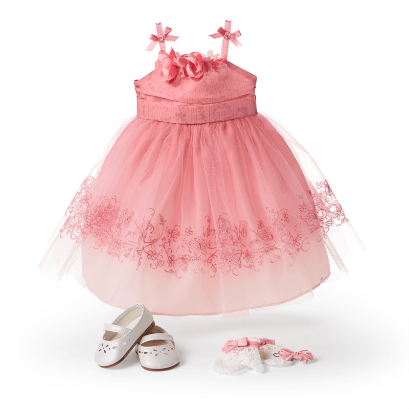Maryellens Pretty Pink Dress for 18-inch Dolls (Historical Characters)