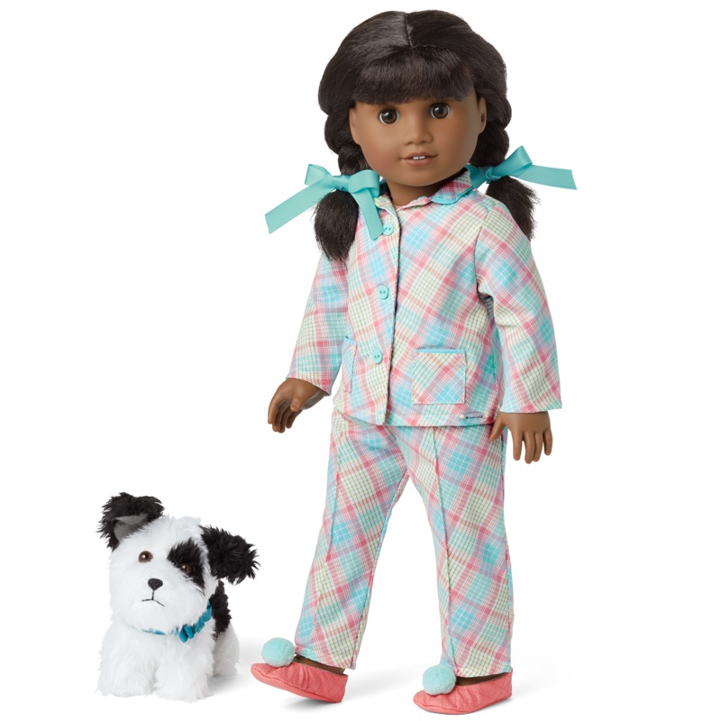 Melodys Plaid Pajamas & Dog (Historical Characters)