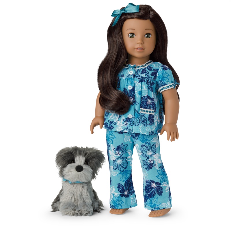Naneas Floral Pajamas & Dog (Historical Characters)