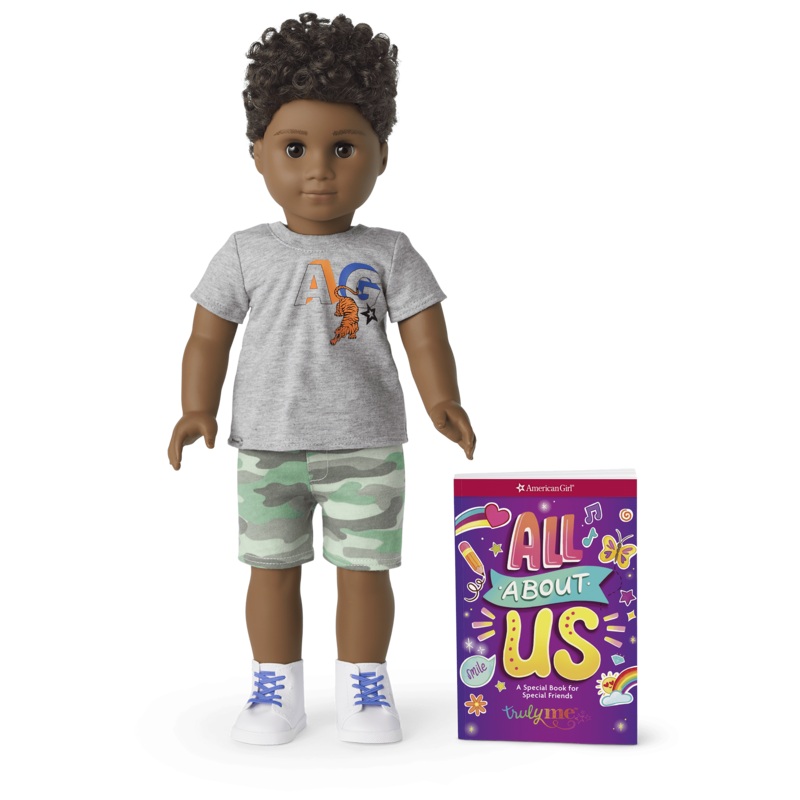 Truly Me 18-inch Doll #113 with curly dark-brown hair