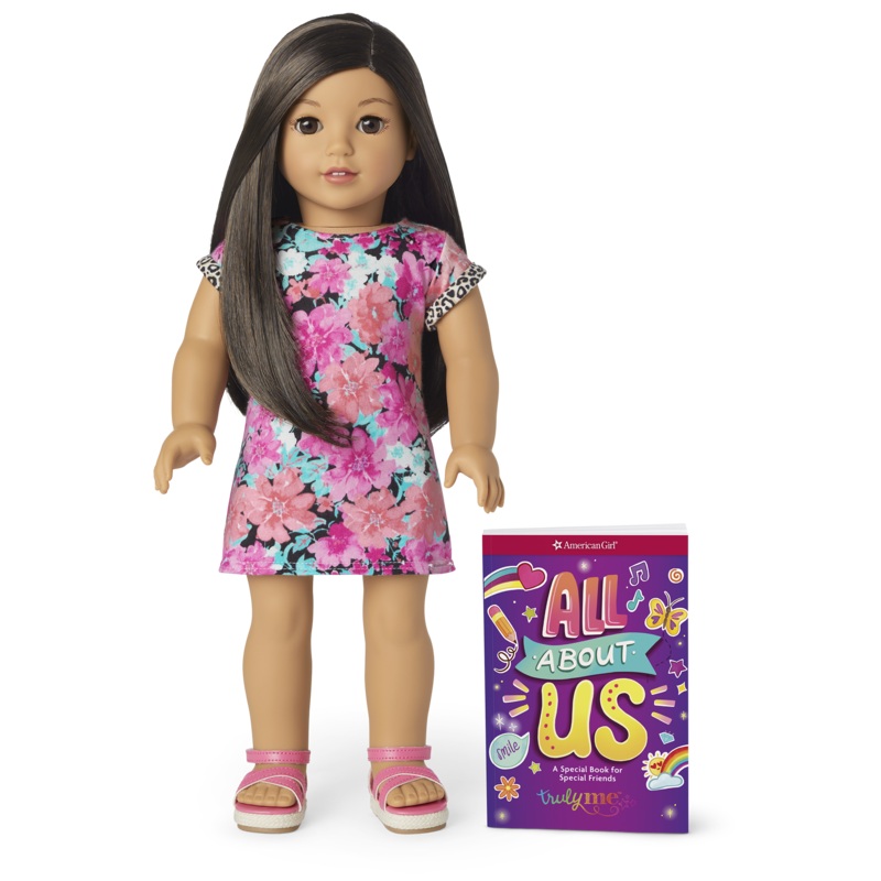 Truly Me 18-inch Doll #124 with straight black-brown hair