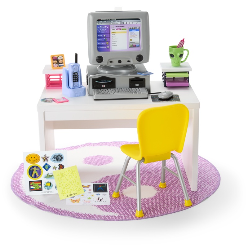 Isabel & Nickis Computer & Desk Set for 18-inch Dolls (Historical Characters)