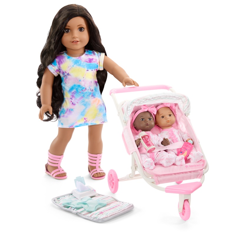 Little Bitty Baby Double Stroller Set for 7.75-inch Dolls