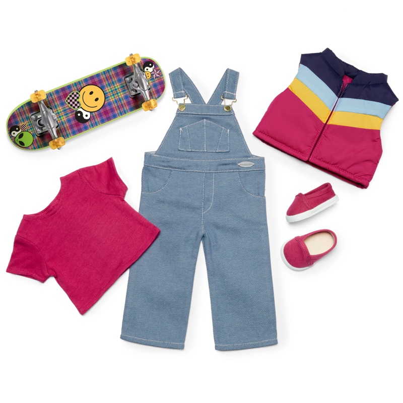 Nickis Skateboarding Outfit for 18-inch Dolls (Historical Characters)