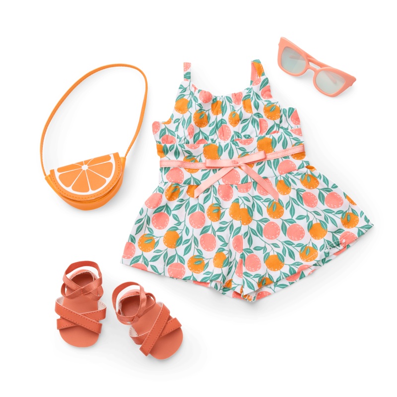 Orange You Glad It's Summer Outfit for 18-inch Dolls