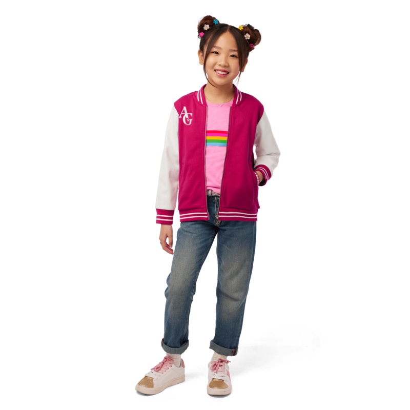 AG Star Squad Varsity Jacket for Girls