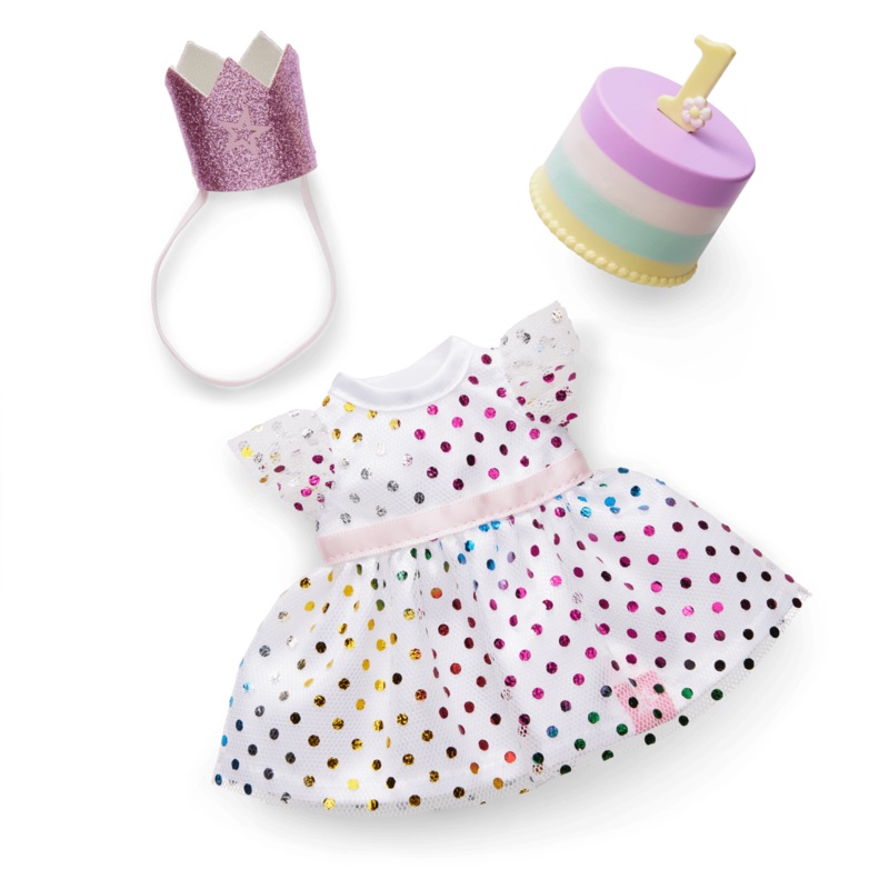 Little Bitty Baby First Birthday Celebration Set for 7.75-inch Dolls