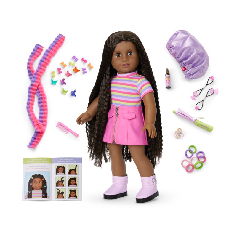 Long Hair Looks by Truly Me 18-inch Doll #135 & hair accessories