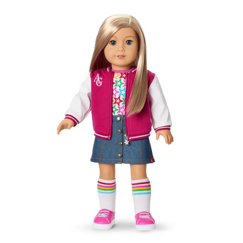Truly Me 18-inch Doll #100 with straight layered blonde hair