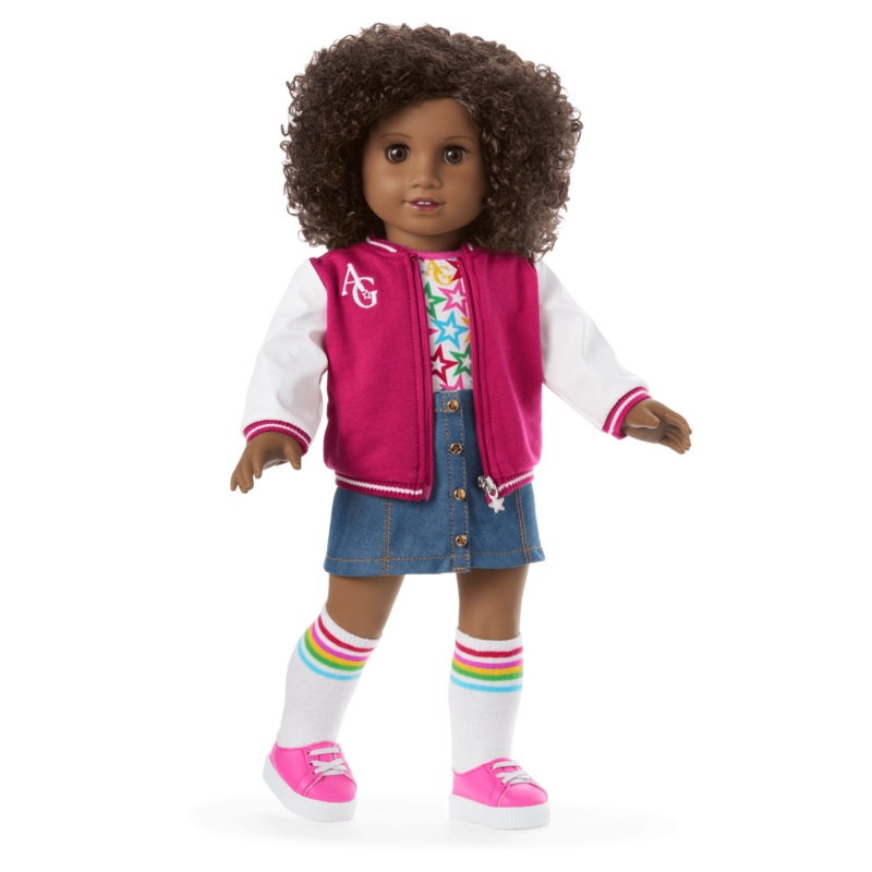 Truly Me 18-inch Doll #112 with curly dark-brown hair