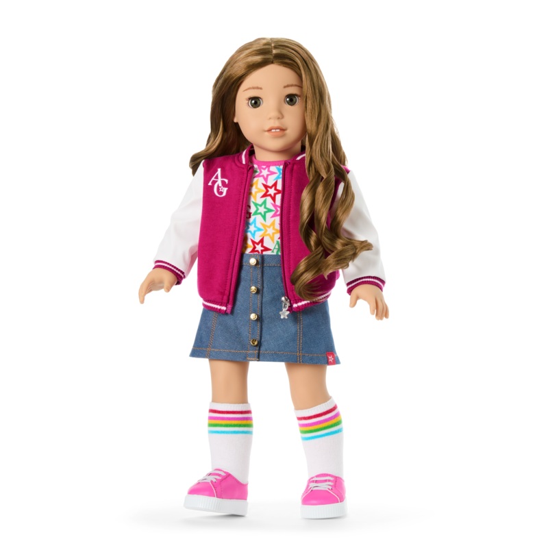 Truly Me 18-inch Doll #118 with curly caramel hair
