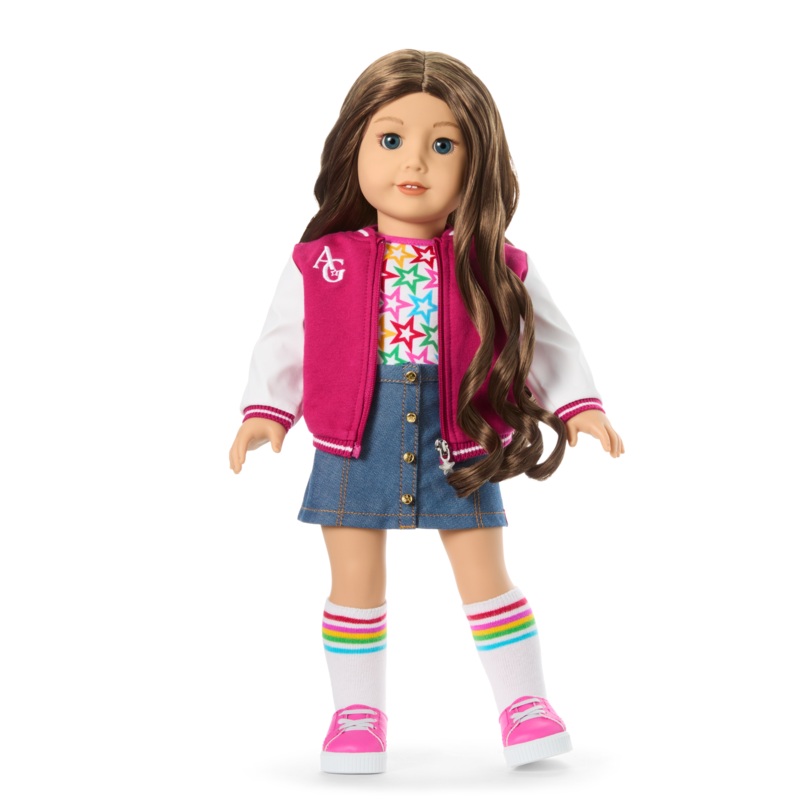 Truly Me 18-inch Doll #126 with wavy brown hair