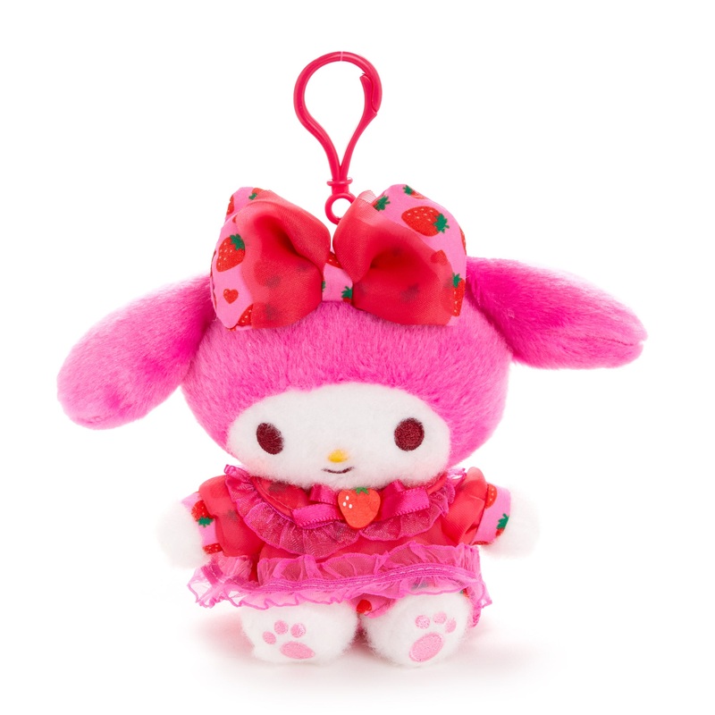 My Melody Plush Mascot Clip (Strawberry Treat Series)