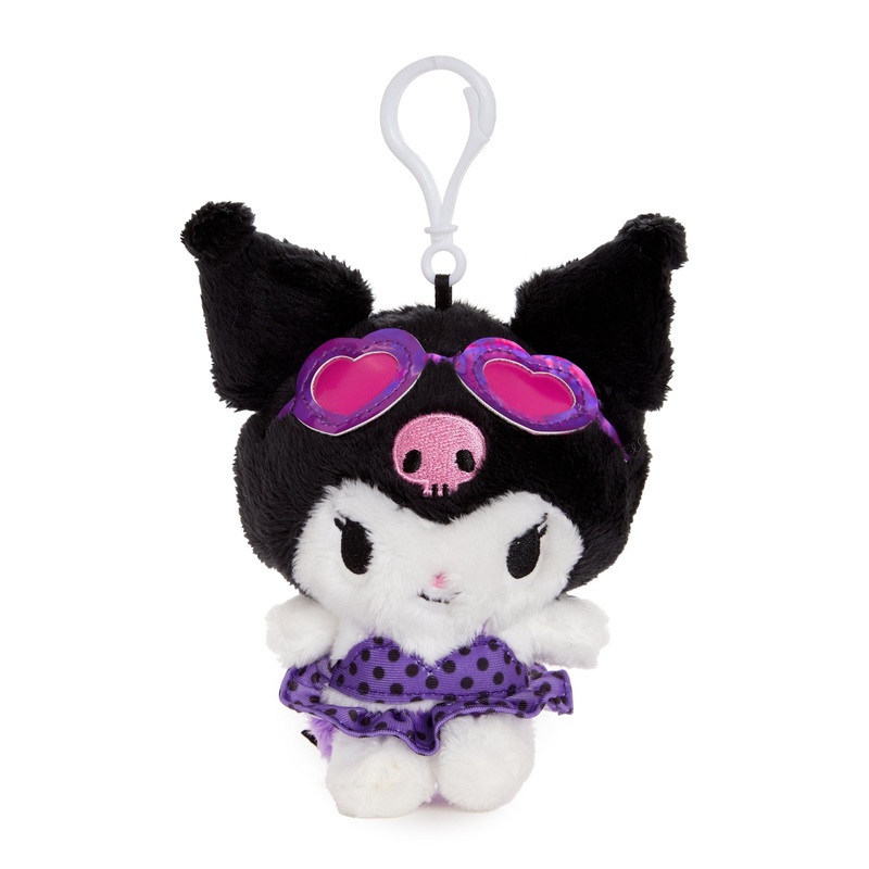 Kuromi Plush Mascot Clip (Summer Swim Series)